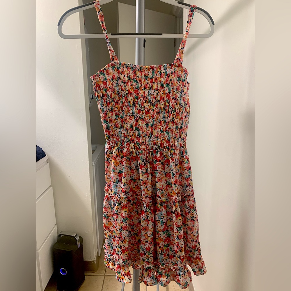 Sienna Sky | Colorful Summer Midi Dress | Size: S